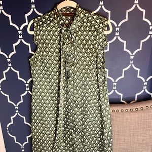 To the Max sleeveless dress tan/forest green Size M